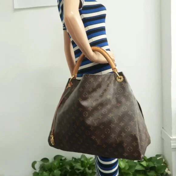 100% Authentic Louis Vuitton Artsy GM Brown Monogram Canvas Shoulder Bag - Picture 12 of 12